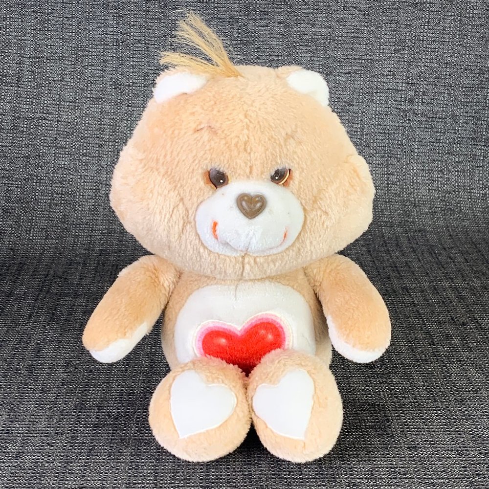 1983 Care Bears Tenderheart Bear 13" - plush stuffed tender heart kenner vtg
